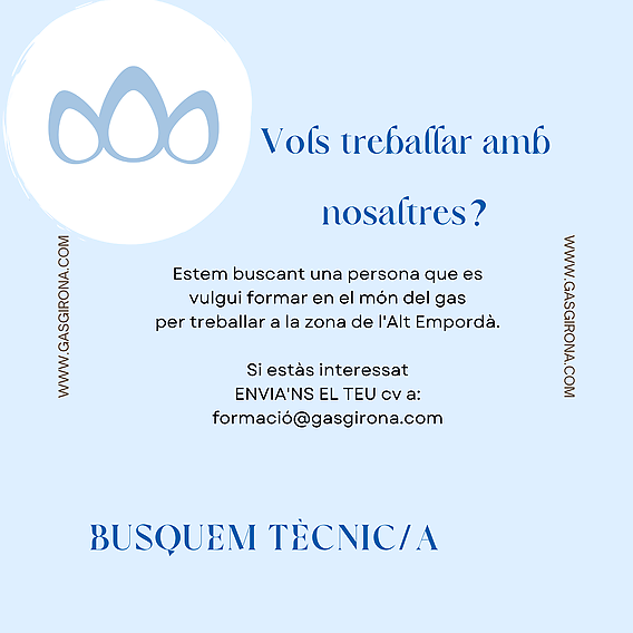 Vols treballar amb nosaltres? - Oferta Laboral a Figueres