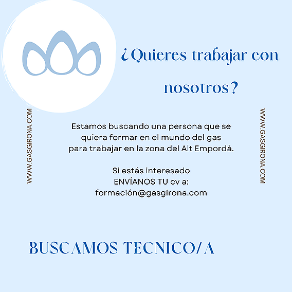 ¿Quieres trabajar con nosotros? - Oferta Laboral en Figueres